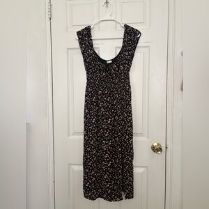 Aeropostale Black Floral Maxi Dress